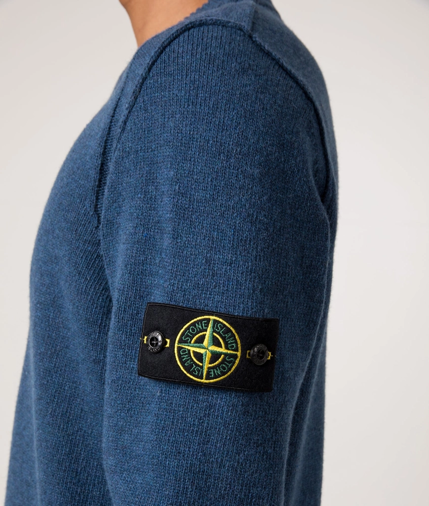 Stone Island Mens Lambswool Crew Neck Jumper